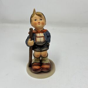 Vtg 1960 Goebel Hummel Little Hiker 16/1 Figurine West Germany Boy Walking Stick